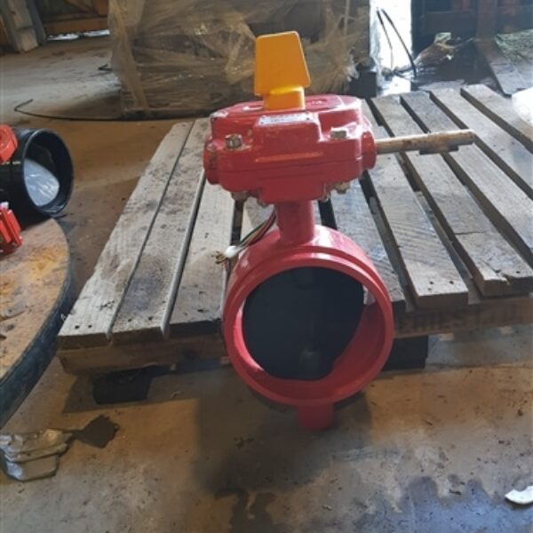 WEFLO 8" Rolled Groove Butterfly Valve with Tamper Switch