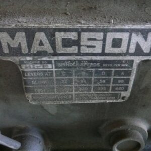 Macson Lathe