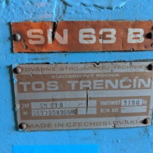 TOS Trencin SN63B Lathe