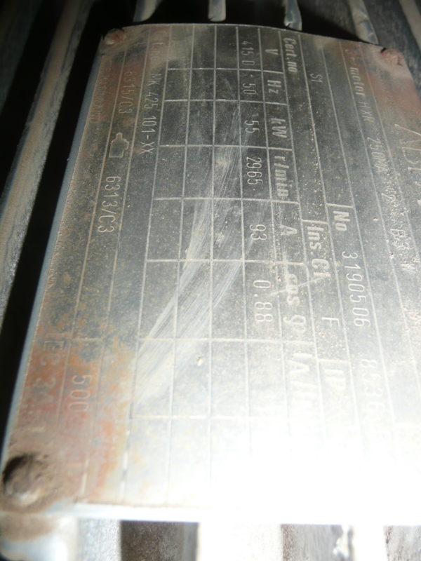 Toshiba Electric Motor 55kw - Image 3