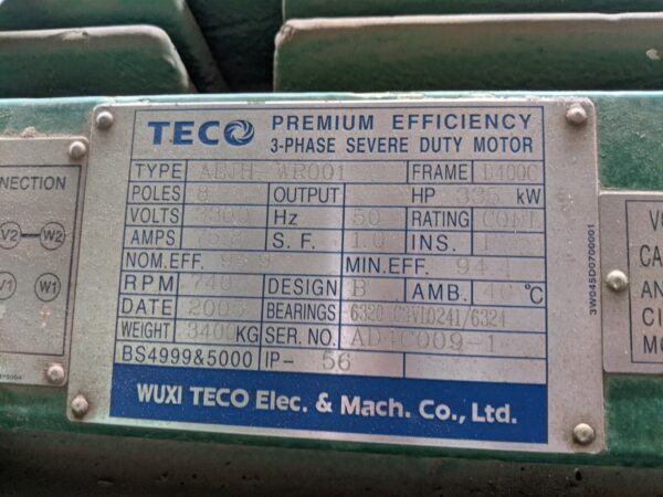 Teco 335kw Electric Motors