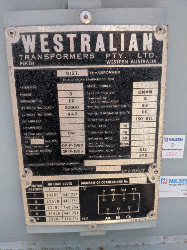 westralian 1000kva transformer