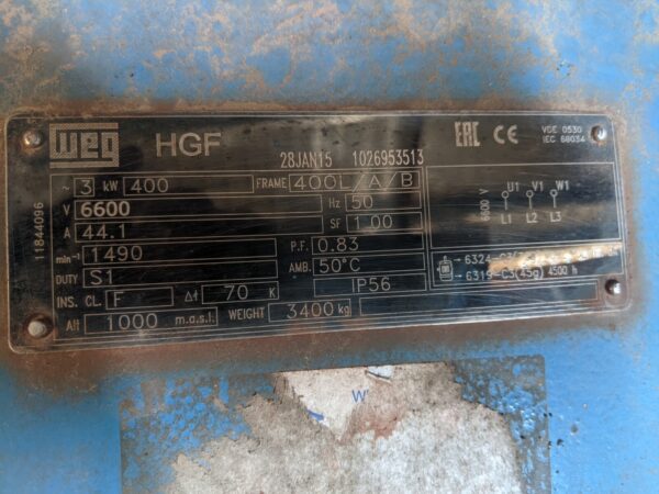 WEG 400kw Electric Motor